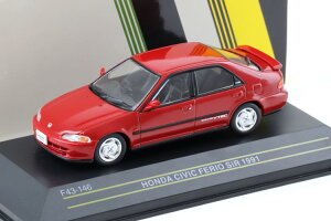 t@[Xg43 1/43 z_ VrbN tFI SiR 1991 ~mbhp[First43 1:43 Honda Civic Ferio SiR 1991 Milano red pearl