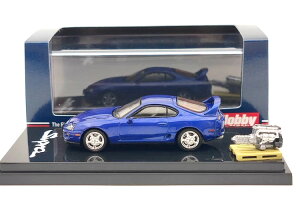 zr[Wp 1/64 g^ X[v RZ A80 u[}CJ^bN GWfBXvCftHOBBY JAPAN 1:64 TOYOTA Supra RZ A80 Blue Mica Metallic with Engine Display Model