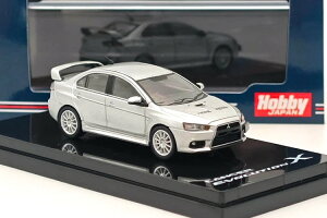 �z�r�[�W���p�� 1/64 �O�H �����T�[�G�{�����[�V���� 10 �N�[���V���o�[���^���b�NHOBBY JAPAN 1:64 Mitsubishi Lancer Evolution X Cool Silver metallic