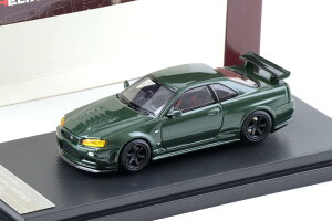 [^[wbNX 1/64 Y XJCC GT-R R34 jX CRS _[NO[Motorhelix 1:64 Nissan Skyline GT-R R34 Nismo CRS dark green