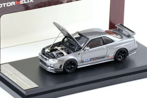[^[wbNX 1/64 Y XJCC GT-R R34 jX CRS K^bN JMotorhelix 1:64 Nissan Skyline GT-R R34 Nismo CRS Gun metallic