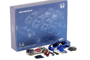 ���[�^�[�w���b�N�X 1/64 �z���_ S2000 ���� �G�C�y�b�N�X�u���[ �Z�~�g���L�b�g HEC EXPOMotorhelix 1:64 Honda S2000 Mugen Apex blue Semi assembled Kit HEC EXPO