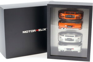 [^[wbNX 1/18 Y XJCC R34 op[t[fBXvC IW zCgMotorhelix 1:18 Nissan Skyline R34 Bumper Frame Display orange white