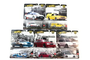 �z�b�g�E�B�[�� 1/64 �v���~�A�� 2025 �J�[�J���`���[ J�P�[�X �t�@�X�g���S���Y 5��Z�b�gHot Wheels 1:64 Premium 2025 Car Culture J Case FAST WAGONS 5 Cars Set