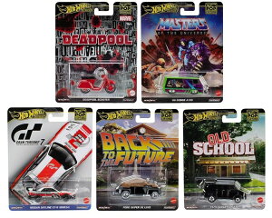 zbgEB[ 1/64 v~A 2025 |bvJ`[ JP[X 5ZbgHot Wheels 1:64 Premium 2025 Pop Culture J Case 5 Cars Set