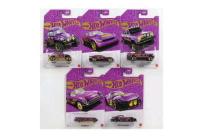 �z�b�g�E�B�[�� 1/64 2025 �p�[�����N���[�� G�P�[�X 5��Z�b�g 57���N�L�O�V���[�YHot Wheels 1:64 2025 Pearl & Chrome G Case 5 Cars Set 57th Anniversary Series