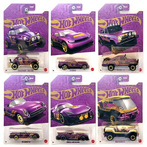 �z�b�g�E�B�[�� 1/64 2025 �p�[�����N���[�� G�P�[�X 6��Z�b�g 57���N�L�O�V���[�YHot Wheels 1:64 2025 Pearl & Chrome - G-Case Set of 6 57th Anniversary Series