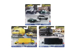 �z�b�g�E�B�[�� 1/64 2024 �J�[�J���`���[ �`�[���g�����X�|�[�g E�P�[�X 3��Z�b�gHot Wheels 1:64 2024 Car Culture Team Transport E Case Set of 3 Cars