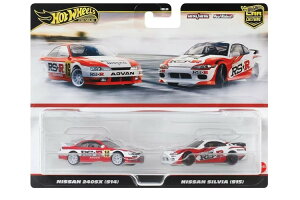 �z�b�g�E�B�[�� 1/64 �J�[�J���`���[ �v���~�A�� 2��Z�b�g ���Y 240SX S14 �� ���Y �V���r�A S15Hot Wheels 1:64 Car Culture Premium 2-Car Set Nissan 240SX (S14) & Nissan Silvia (S15)