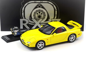 Polar Master 1/18 }c_ RX-7 oT[Xg R N[y CG[ GWt JPolar Master 1:18 Mazda RX-7 Bathurst R Coupe yellow with engine