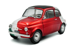 �\���h 1/18 �t�B�A�b�g 500 �g���r���[�g �g�D �C�^���A 1965 ���b�h �z���C�g �O���[�� �J��Solido 1:18 Fiat 500 Tribute to Italia 1965 red white green