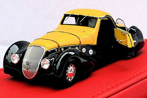 EVRAT 1/43 �v�W���[ 402 �_�[���}�b�g �N�[�y 1938 �C�G���[ �u���b�NEVRAT 1:43 PEUGEOT 402 DARL MAT COUPE 1938 YELLOW BLACK