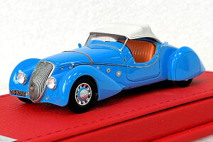 EVRAT 1/43 �v�W���[ 402 �_�[���}�b�g �X�p�C�_�[ �\�t�g�g�b�v 1938 ���C�g�u���[ �z���C�gEVRAT 1:43 PEUGEOT 402 DARL MAT SPIDER SOFT TOP 1938 LIGHT BLUE WHITE
