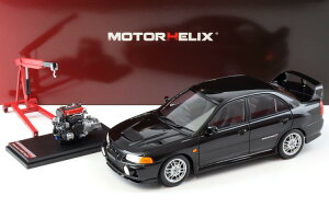 [^[wbNX 1/18 OH T[ G{[V 4 sl[ubN 1999 GWt JMotorhelix 1:18 Mitsubishi Lancer EVO 4 IV Pyreness black 1999 with engine