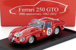 u 1/43 tF[ 250 GTO 3.0L V12 N[y `[ sG[ mu #19 2 E}24 1962 W MVF/sG[ muBrumm 1:43 FERRARI 250 GTO 3.0L V12 COUPE TEAM PIERRE NOBLET N19 2nd 24h LE MANS 1962 JE