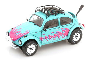 �\���h 1/18 �t�H���N�X���[�Q�� �J�u���I�� �o�n �o�C�X�V�e�B �g���r���[�g 1976 �^�[�R�C�Y �s���N �J��Solido 1:18 VW Kafer Baja Vice City Tribute 1976 turquoise pink