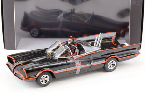 �z�b�g�E�B�[�� �G���[�g 1/18 1966�N �o�b�g�}�� TV�V���[�Y �o�b�g���[�r�� �u���b�NHot Wheels Elite 1:18 1966 BATMAN TV Series Batmobile black