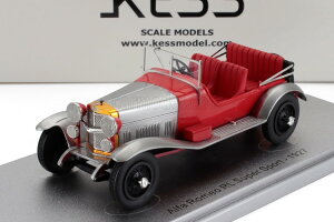 KESS 1/43 At@I RL X[p[X|g 4V[g 4|XeB I[vV[g 1927 bh Vo[KESS MODEL 1:43 ALFA ROMEO RL SUPER SPORT 4 SEAT 4 POSTI WITHOUT COVERED SEAT 1927 RED SILVER