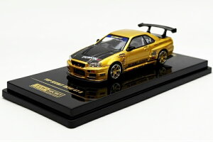Cm64 1/64 Y GT-R R34 S[h gbvV[NbgINNO64 1:64 Nissan GT-R R34 Gold TOP SECRET