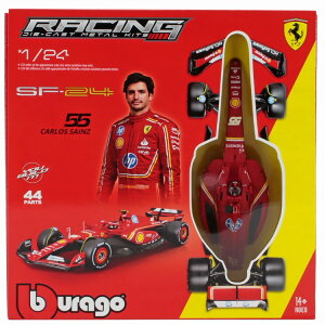 �u���[�S 1/24 �t�F���[�� �t�H�[�~����1 SF-24 �X�N�[�f���A �t�F���[�� #55 �V�[�Y�� 2024 �J�����X �T�C���c ���f���L�b�gBburago 1:24 FERRARI F1 SF-24 TEAM SCUDERIA FERRARI N55 SEASON 2024 CARLOS SAINZ MODEL KIT