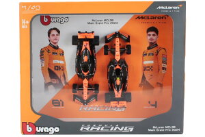 u[S 1/43 }N[ Zbg tH[~1 2 MCL38 #4 D }CA~ Ov 2024 D h mX #81 IXJ[ sAXgBburago 1:43 McLAREN SET F1 2X MCL38 N4 WINNER MIAMI GP 2024 FIRST F1 VI