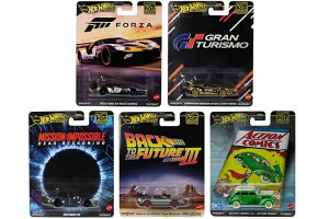 zbgEB[ 1/64 v~A 2025 |bvJ`[ LP[X 5ZbgHot Wheels 1:64 Premium 2025 Pop Culture L Case 5 Car Set