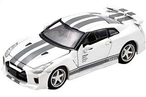 �G���J�[ 1/64 ���Y GT-R R35 �T�E���X �z���C�g �O���[�X�g���C�v �~�W������ 1200��EraCar 1:64 Nissan GT-R R35 Saurus White Gray Stripe Mijo Exclusives Olny 1200 Pcs