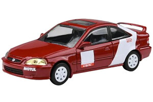 Para64 1/64 ホンダ シビック Si EM1 1999 カンジョー リバリー ディスプレイショーケース付きPara64 1:64 Honda Civic Si EM1 1999 Kanjo Livery Display Showcase