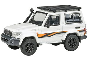 Para64 1/64 g^ hN[U[ LC71 2023 zCg 70NLO fBXvCV[P[XtPara64 1:64 Toyota Land Cruiser LC71 2023 White 70th Anniversary Display Showcase