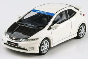 Para64 1/64 z_ VrbN ^CvR FN2 2007 zCg J[{ {lbg fBXvCV[P[XtPara64 1:64 Honda Civic Type R FN2 2007 White Carbon Hood Display Showcase