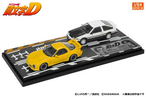 f[Y 1/64 D Zbg Vol.10 [ RX-7 FD3S  HR r AE86MODELER'S 1:64 Initial D Set Vol.10 Keisuke Takahashi RX-7 FD3S & Wataru Akiyama Levin AE86