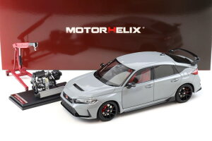[^[wbNX 1/18 z_ VrbN ^CvR FL5 \jbNO[p[ 2022 JMotorhelix 1:18 Honda Civic Type R (FL5) Sonic grey pearl 2022