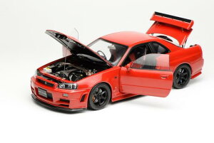 [^[wbNX 1/18 jbT XJCC GT-R R34 N[y JX^}CYho[W 1999 bh 399 JMotorhelix 1:18 NISSAN SKYLINE GT-R (R34) COUPE CUSTOMIZED VERSION 1999 RED LIMITED 399 pcs