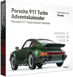 Franzis 1/43 |VF 911 AhxgJ_[ ^[{ 3.0 ^Cv930 1977 I[NO[Franzis 1:43 Porsche 911 Advent Calendar Turbo 3.0 Type 930 1977 Oak Green