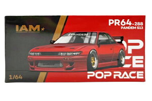�|�b�v���[�X 1/64 �p���f�� �j�b�T�� S13 �N���[�����b�h #288 IAM �C���h�l�V�A �X���o�� 2025Pop Race 1:64 Pandem Nissan S13 Chrome Red N288 IAM Indonesia Surabaya 2025