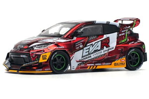 |bv[X 1/64 EVA RT v_NVf-02 ObhCh g^ GRX N[bhPop Race 1:64 EVA RT Production Model-02 Goodride Toyota GR Yaris Chrome Red