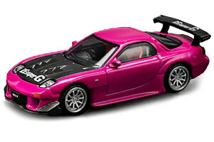 �|�b�v���[�X 1/64 �}�c�_ RX-7 ���C�h�{�f�B �s���N IDE����Pop Race 1:64 Mazda RX7 Widebody Pink IDE Exclusive