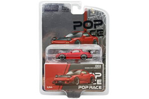 �|�b�v���[�X 1/64 �}�c�_ RX-7 ���C�h�{�f�B ���b�h �G�j�O�}����Pop Race 1:64 Mazda Rx7 Widebody Red Enigma Exclusive Edition