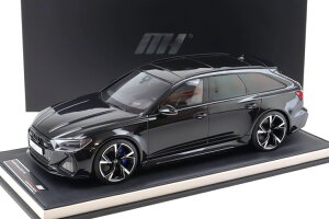 [^[wbNX 1/12 AEfB RS6 Aog C8 ubN^bN 2021 fBXvCt 30Motorhelix 1:12 Audi RS6 Avant C8 black metallic 2021 with display Limited 30 pcs