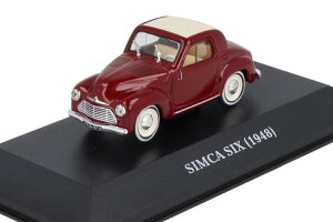 AVFbg Wp RNV 1/43 VJ VbNX 1948 bhHachette Japan Collection 1:43 SIMCA Six 1948 red