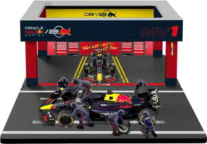 u[S 1/43 bhu F1 RB19 WI} K[W sbgXgbv #11 2023 ZWI yX N[tBMAANZT[tBburago 1:43 RED BULL F1 RB19 DIORAMA GARAGE PIT-STOP N11 2023 S.PEREZ WITH CREW FI