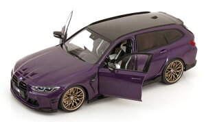�\���h 1/18 BMW M3 G81 �R���y�e�B�V���� M x�h���C�u �c�[�����O 2024 �p�[�v�����^���b�N �J��Solido 1:18 BMW M3 (G81) Competition M XDrive Touring 2024 purple metallic