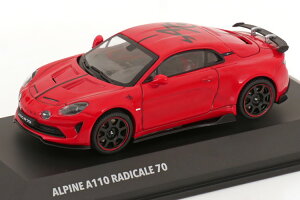 \h 1/43 As[k A110 fBJ[ 70 2024 bh ubNSolido 1:43 Alpine A110 Radicale 70 2024 red black