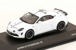 \h 1/43 As[k A110 fBJ[ 70 2024 zCg ubNSolido 1:43 Alpine A110 Radicale 70 2024 white black