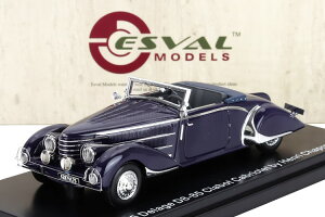 ESVAL MODEL 1/43 �h���[�W�� D8-85 �N���{ ���[�h�X�^�[ �A���� �V���v���� �I�[�v�� 1935 2�g�[�� �u���[ESVAL MODEL 1:43 DELAGE D8-85 CLABOT ROADSTER HENRI CHAPRON OPEN 1935 2 TONE BLUE
