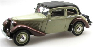 ESVAL MODEL 1/43 �A�h���[ �g�����v�t �W���j�A 2�h�A �J�u���I�� �N���[�Y�h 1934 �x�[�W�� �u���E�� �u���b�NESVAL MODEL 1:43 ADLER TRUMPF JUNIOR 2-DOOR CABRIOLET CLOSED 1934 BEIGE BROWN BLACK