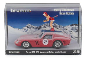 �u���� PROM 1/43 �t�F���[�� 250 GTO �N�[�y 1962 �o�J���c�F �f�B �i�^�[�� �R�� �o�b�o�b�c�@ 2025 �X�L�[�t �����[�N���X�}�X �u�I���i�^�[��BRUMM PROM 1:43 FERRARI 250 GTO COUPE 1962 VACANZE DI NATALE CON BABBAZ