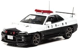 ���C�Y 1/43 �j�b�T�� �X�J�C���C�� GT-R V�X�y�b�N2 BNR34 2002 ��ʌ��x�@ �������H��ʌx�@�� �ԗ� 854 800�����RAI'S 1:43 Nissan Skyline GT-R VspecII (BNR34) 2002 Saitama Prefectural Police Expressway Traffic Police Corps 