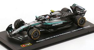 �u���[�S 1/43 �����Z�f�X AMG W16 2025 �A���g�l�b�� �h���C�o�[�t�B�M���A �V���[�P�[�X �t��Bburago 1:43 Mercedes AMG W16 2025 Antonelli with driver figurine and ShowCase