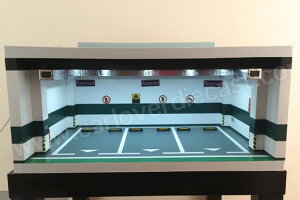 CLDC 1/64 �W�I���} ���ԏ� 3�� LED���C�g�tThree - cars Garage Diorama With LED Lights